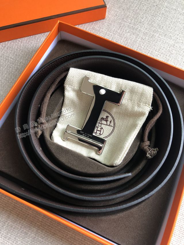 Hermes皮帶 官網同步 38MM 荔枝紋牛皮 愛馬仕男士腰帶  xfp2089
